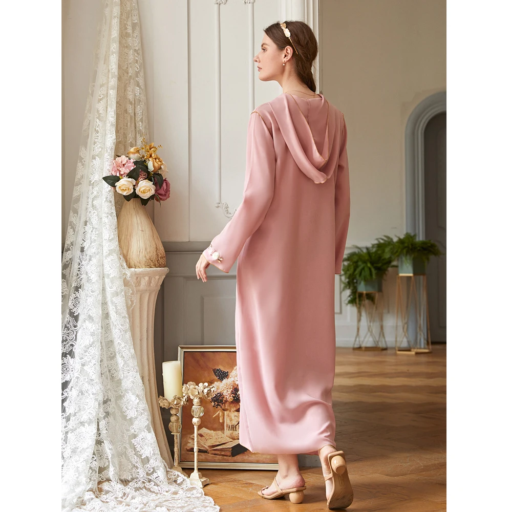 

Abaya Women Elegant Muslim Long Dress Flower Party Evening Kaftan Jilbab Maxi Robe Ramadan Islamic Arab Middle East Moroccan New