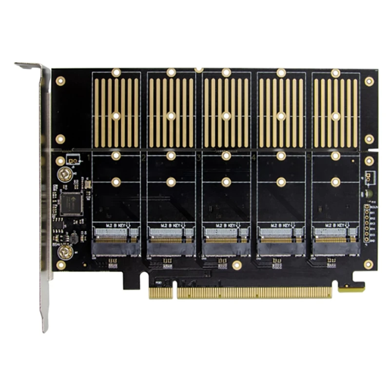 

Плата расширения SSD JMB585 PCIe X16 M.2 Key B NVMe NGFF, адаптер для ноутбука и ПК