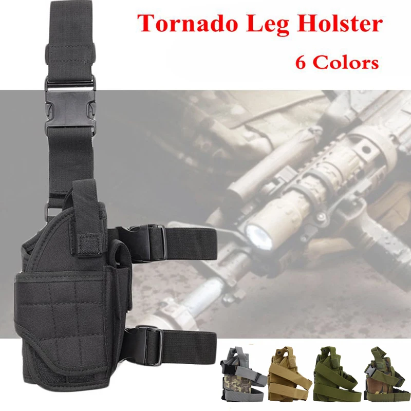 Тактическая кобура для ног Tornado регулируемая нейлоновая бедра подходит Glock 17 /