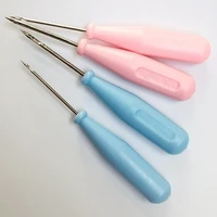 1pcs leather steel stitcher sewing awl bags hole hook diy handmade sew soles needle leather craft handle cone sewing tools