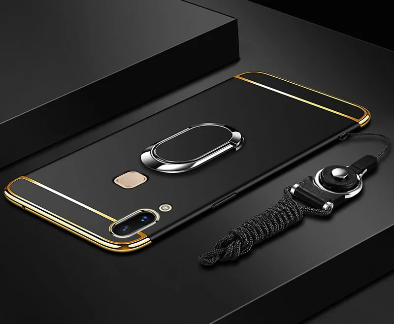 Чехол для телефона VIVO V7 роскошный защитный чехол задней панели 3 в 1 Жесткий Plus