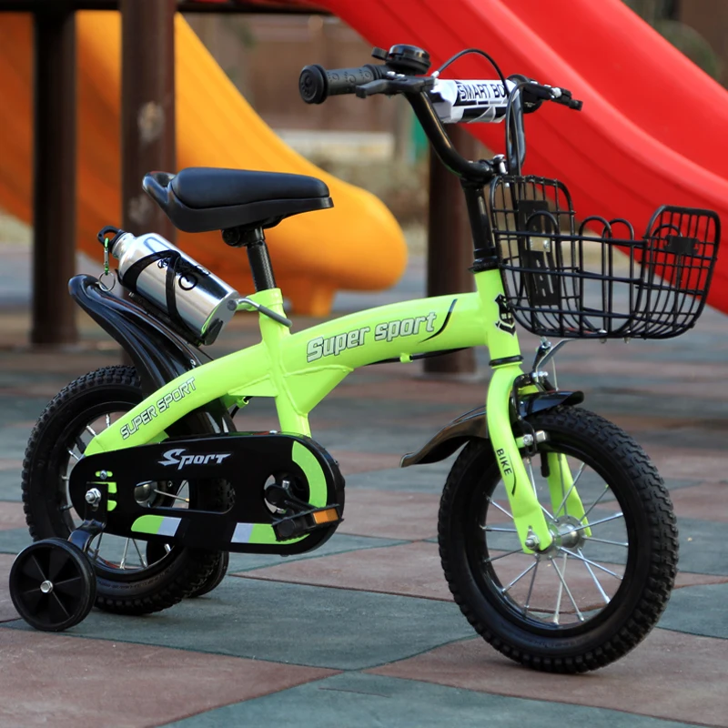 green 14inch Детская Bicycle12/14/16/18 дюймов двухколесный велосипед для мальчиков велосипед для девочки несколько цветов на выбор, Для детей от 2 до 8 лет детский велосипед с бесплатной доставкой - Цвет: green 14inch