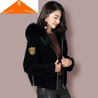 sheep shearing winter fox coat female wool jacket korean warm womens fur coats elegant women clothes 2020 hiver 5289