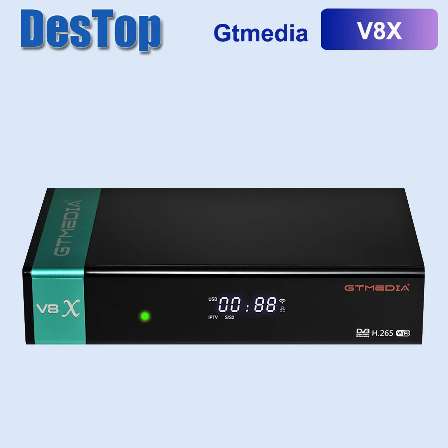 3 шт. 2021 Новый GTMedia V8X спутниковый ресивер Bult-in WiFi со слотом для карт CA H.265 DVB-S2/S2X