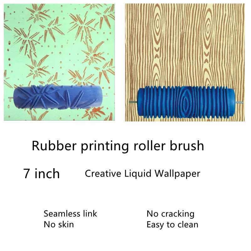 Горячие Продажа Новые 7 дюймов резиновые печати роликовая щетка краски накатки