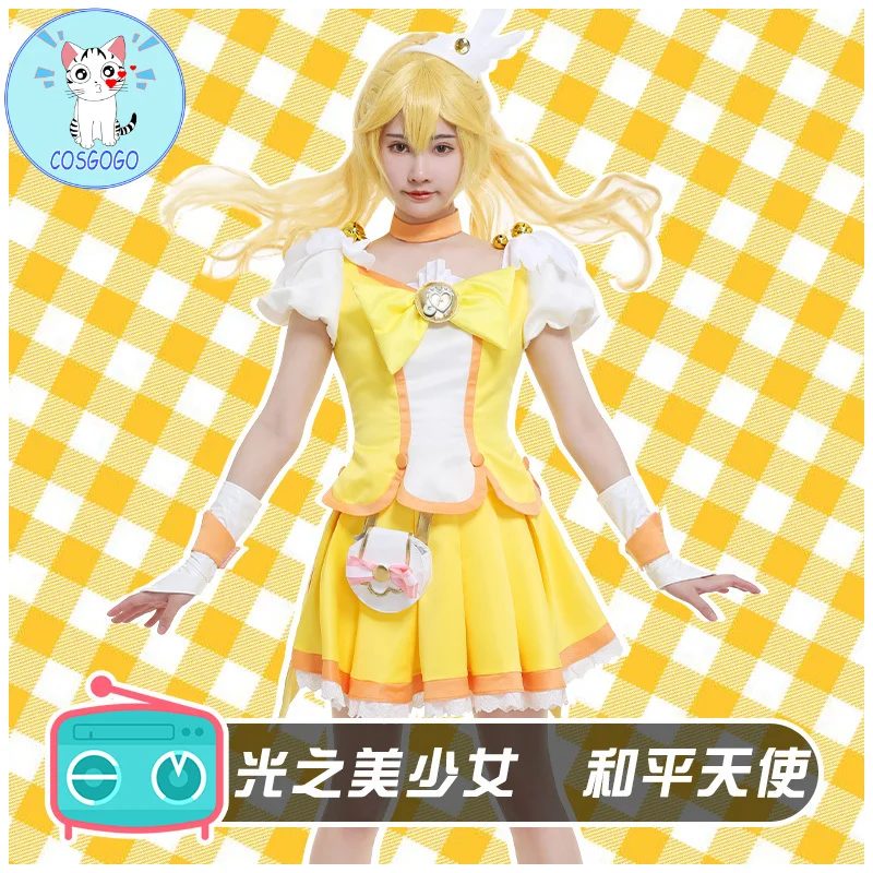 Новый Аниме Pretty Cure cos Kise Yayoi Косплей милая девушка трансформирует платье лечение