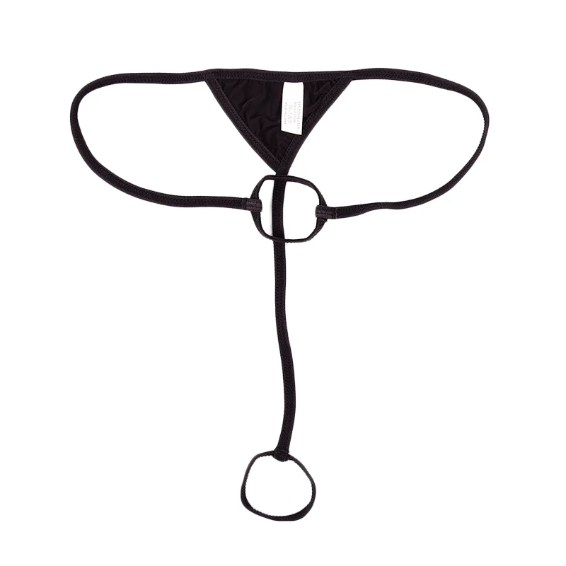 Charming G String Mens Lingerie Gay Pouch Hole Crotchless Open Butt Panties T-Back Thong Homme Sissy Underwear with Penis |