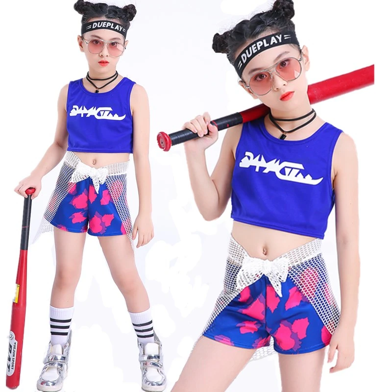2021 в стиле хип хоп для детей Костюмы девочек детский Джазовый танцевальный