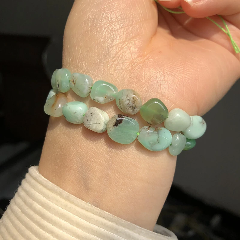 Нестандартные натуральные австралийские зеленые нефритовые бусины свободные