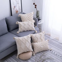 modern and simple geometric tufted pillowcase cushion cover office sofa waist pillowcase