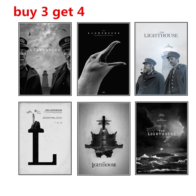

The Lighthouse poster Professional white copperplate film poster retro Poster Wall home decoration