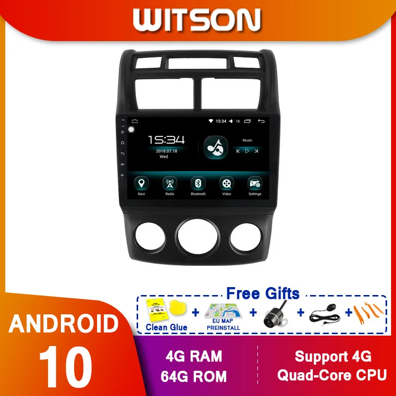 WITSON 9 &quotFULL HD сенсорный экран Android 10 0 Восьмиядерный Автомобильный GPS
