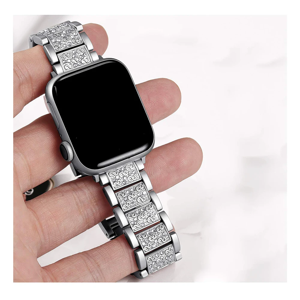 Ремешок из нержавеющей стали для apple watch 5 band 44 мм 40 металлический браслет iwatch 42 38