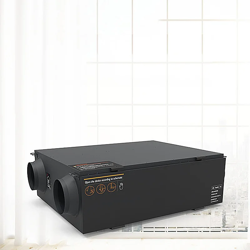 Очищающая центральная система освежения воздуха PM2.5 общая теплообменная