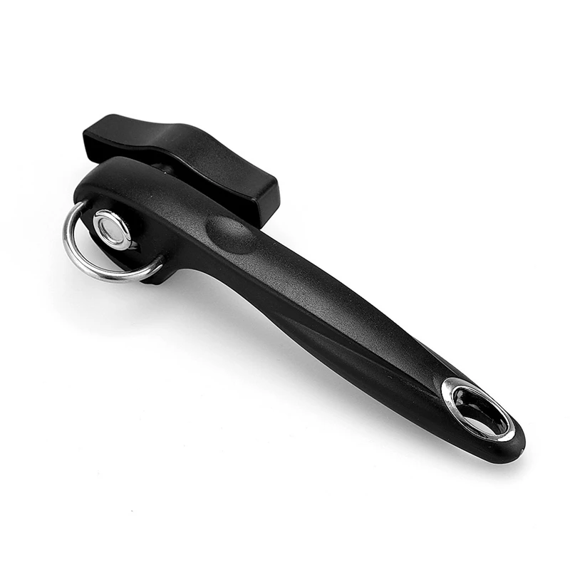 

New Can Opener with Single Handle Plastic Can Opener for Kitchen Can Manual Can Opener with Rubber Plastic Handle