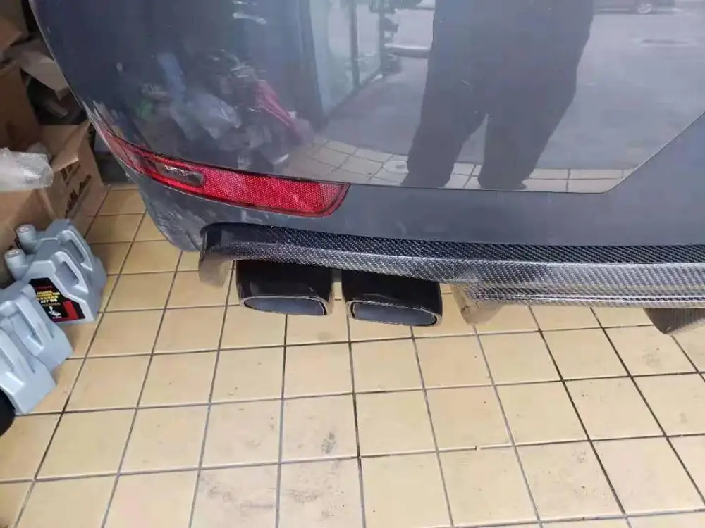 Губа заднего бампера из углеродного волокна автомобильный диффузор