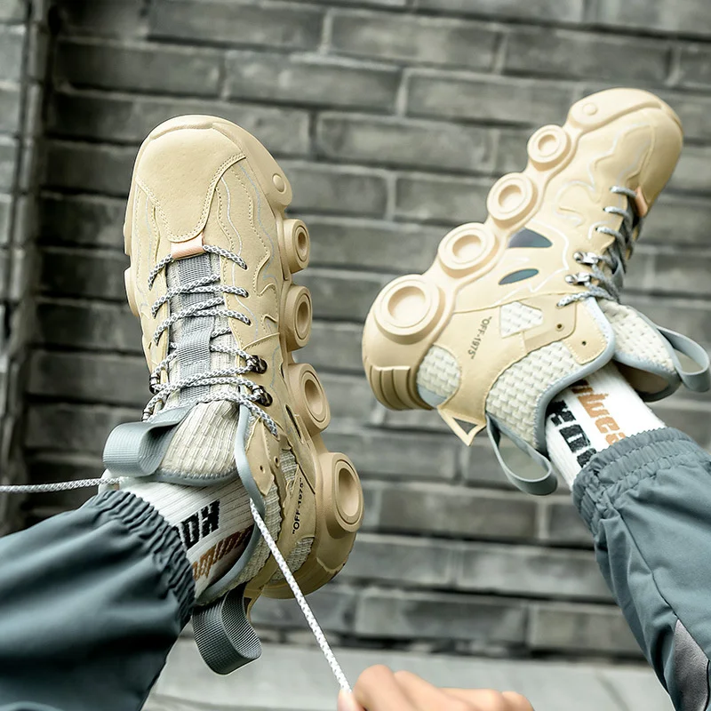 

Fashion Sport Shoes Men Personality Trendy Running Shoes Thick Soled Increased Men heightened Sneakers Luminous Outdoor Walking