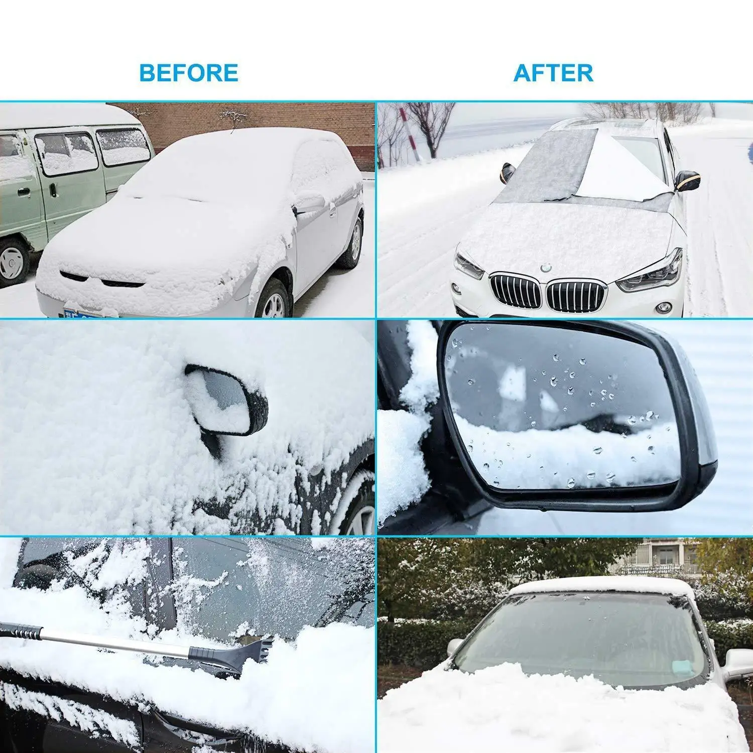 

Automobile General-Purpose Sunshade Waterproof Cover Car Windshield Snow Sun Shade Protector Cover Car Front Windscreen Cover