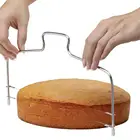 Регулируемый резак для торта, выравниватель, профессиональный нож для торта и печенья, слайсер с проволокой из нержавеющей стали, инструмент для выпечки, один размер