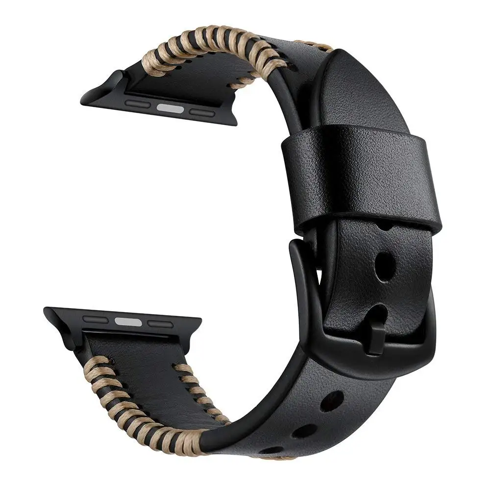 Ремешок из натуральной кожи для Apple watch кожаный браслет Iwatch 1 2 3 4 Serise ручная работа