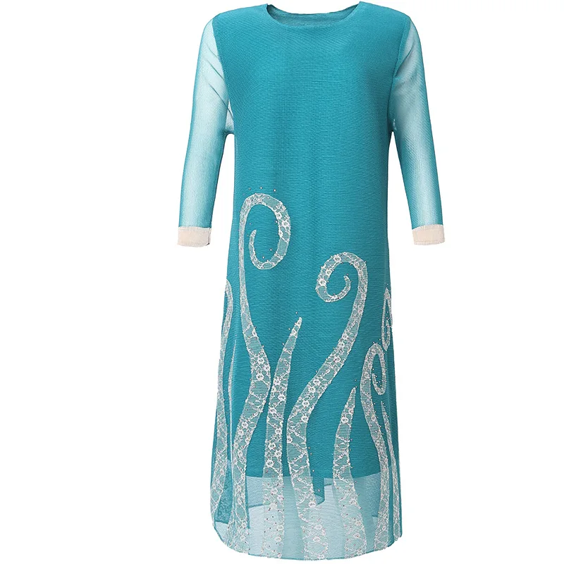 

Spring Women Fashion New Tidal Popular Lace Loose Big Size Dress