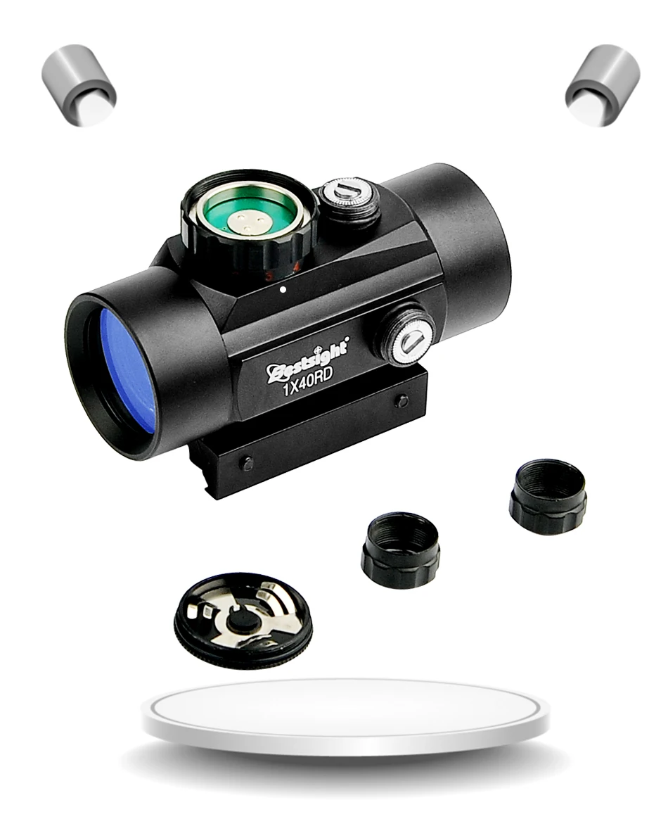 B bestsight 1x40 2x40 3x44 прицел с красной зеленой точечной подсветкой дальномер охотничий прицел 11 мм и 20 мм Вивер
