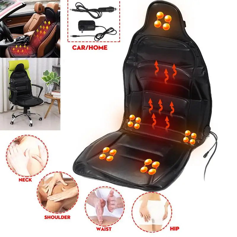 Prezzo Multifunzionale 9 Motori Home Car Chair Massaggio Del Corpo Tappetino Termico Coprisedile Cuscino Dolore Al Collo Cuscino Di Supporto Lombare Massaggiatore Posteriore