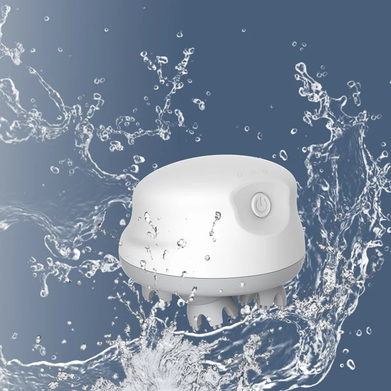 

New Upgraded waterproof electric massager for head wireless scalp massage full body vibration massage health for human cat dual