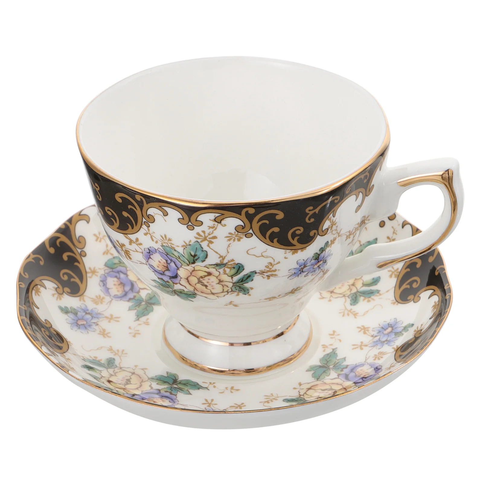 

Керамическая кофейная кружка в европейском стиле, Изысканная чайная чашка для дома и офиса, 1 комплект