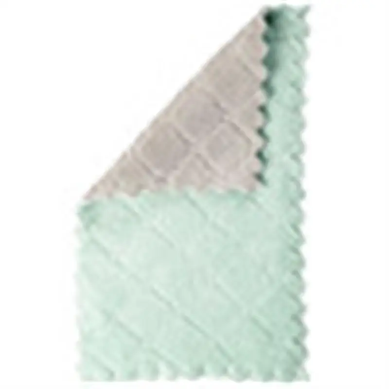 

Double Colors Rag Dish Cloth Water Absorption Thickening Pot Washing Towel Table Home Kitchen Dishcloth