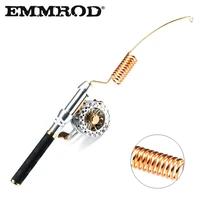 emmrod 56cm aluminum alloy retractable handle ice fishing rod fishing supplies izl sp