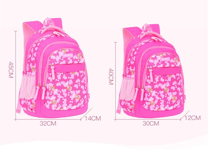 Teenage Nylon School Bags for 2023 Girls Waterproof Women School Backpack Fashion Student Book Bag Children Backpacks