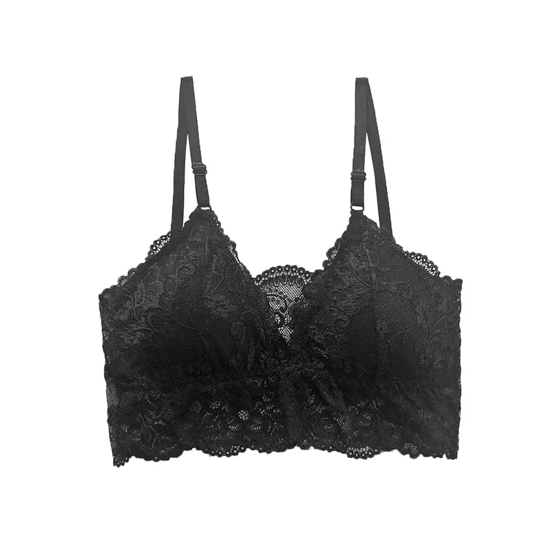 

Летнее модное кружевное сексуальное женское белье Беспроводной бюстгальтер с поролоновыми вставками для женщин пуш-ап бюстгальтер пуш-ап, ...
