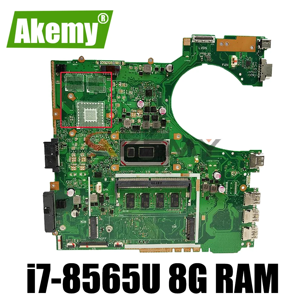 

original P1440FA mainboard P1440 P1440F P1440FA i7-8565U 8GB RAM For ASUS laptop motherboard