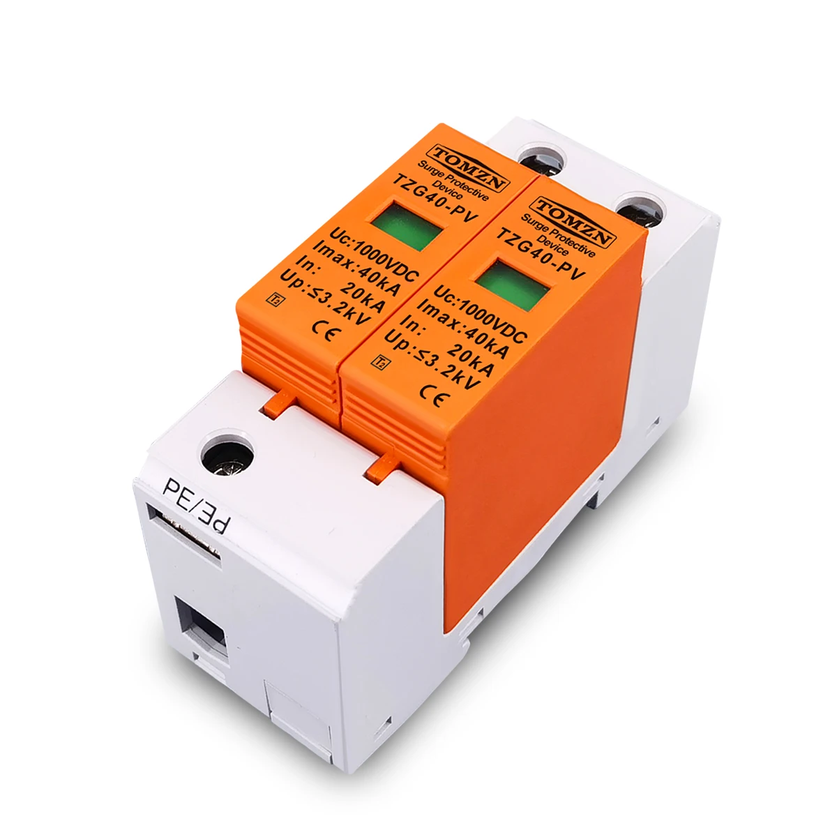 TOMZN DC SPD 1000 в 20 ка ~ 40 кА Защита от перенапряжения для дома защитное устройство