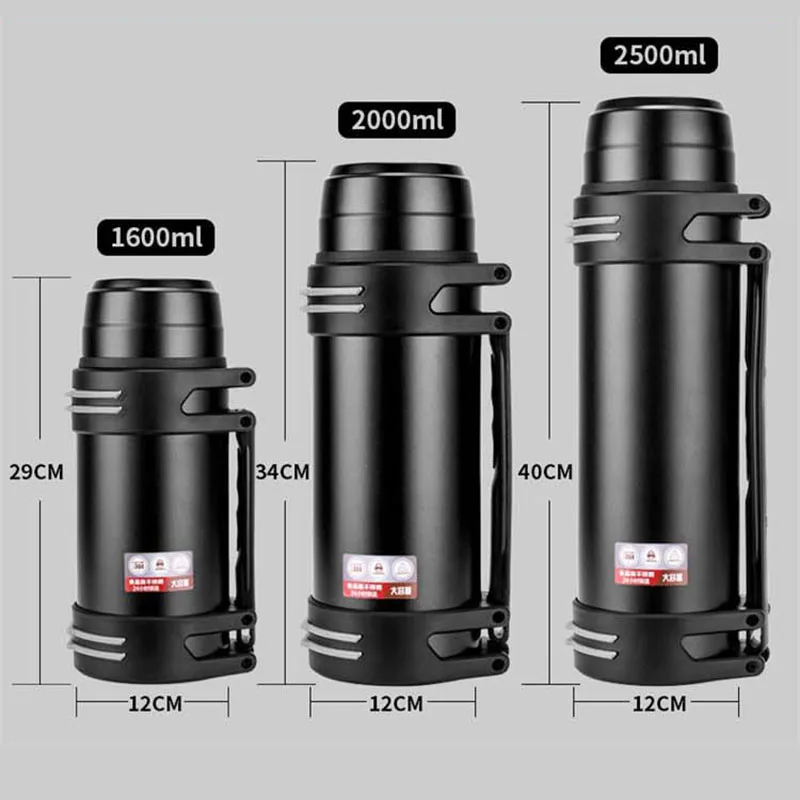 Портативный термос из нержавеющей стали 304 большая емкость 1 2л/1 6л/2л/2 5л/3Л