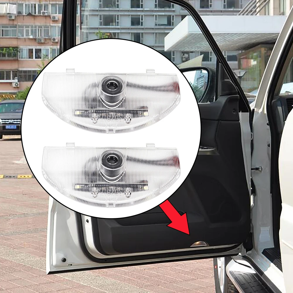 2PCS LED Car Door Ghost Shadow Welcome Logo Projector Light Decoration For Mitsubishi Montero Pajero 2006-2020 Grandis 2003-2011 |