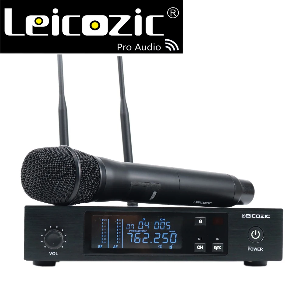 Профессиональная ручная Беспроводная микрофонная система D100 микрофон