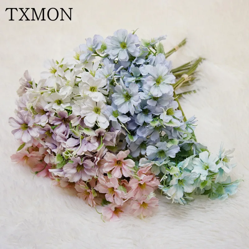 Букеты из 6 веток ручной работы цветок снежной травы искусственные цветы