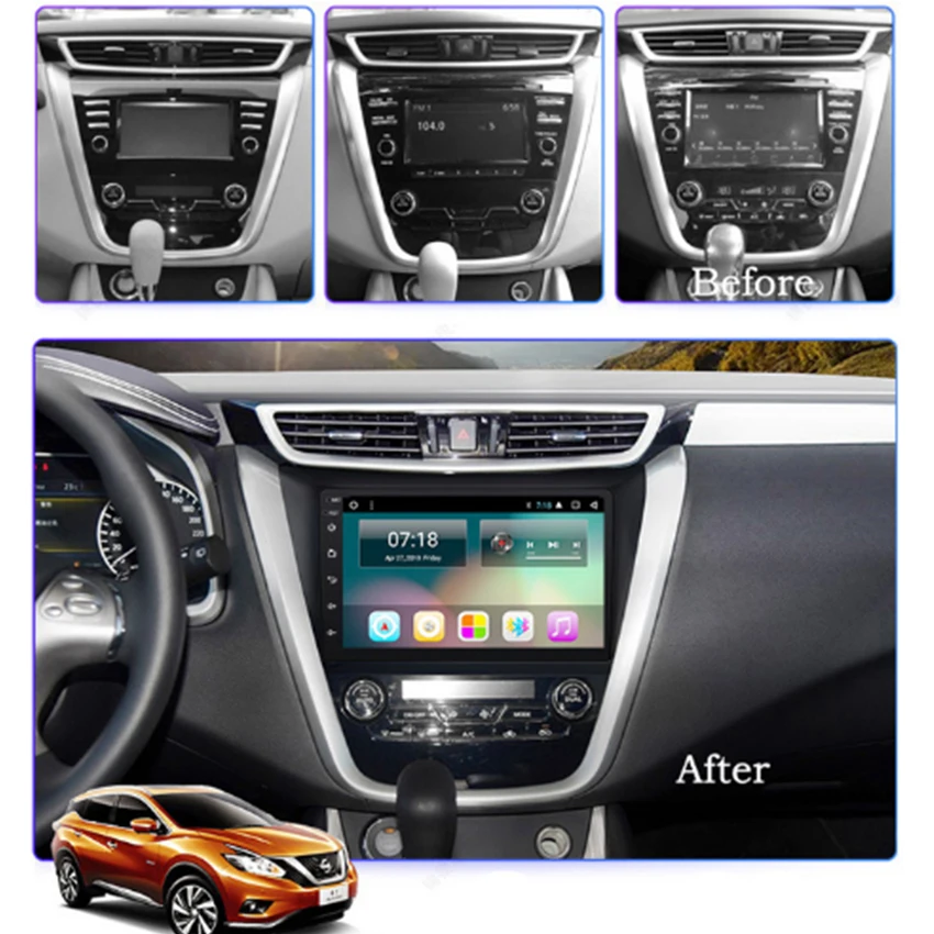 Автомобильный мультимедийный плеер с радио Android для Nissan Murano 2015 ~ 2018 автомобильный