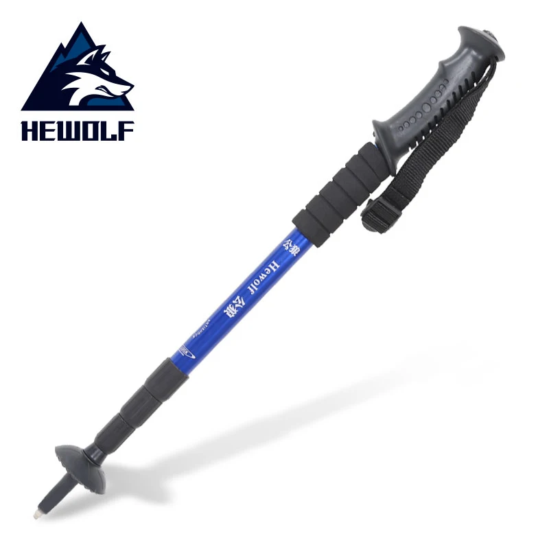 

Hewolf Anti Shock Trekking Poles Walking Sticks Aluminum Alloy Telescopic Trekking Hiking Poles Ultralight Outdoor Walking Canes