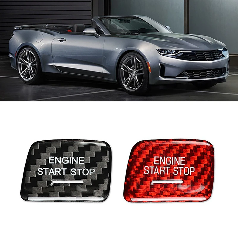 

Carbon Fiber One-Click Engine Button Cover for Chevrolet Camaro 2016