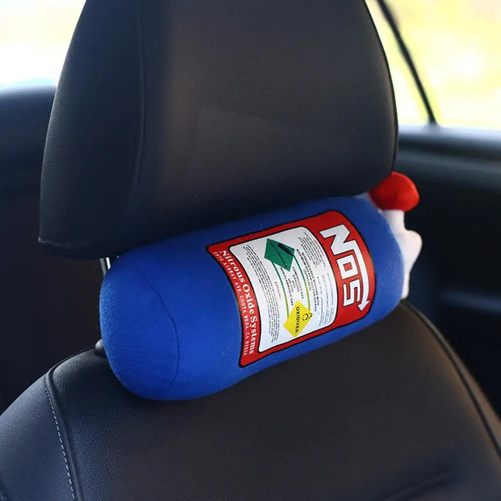 

[Clearance Sale ] Travel Pillow Fire Extinguisher Shape Car Decor Head Back Rest Sofa Cushion Toy Gift
