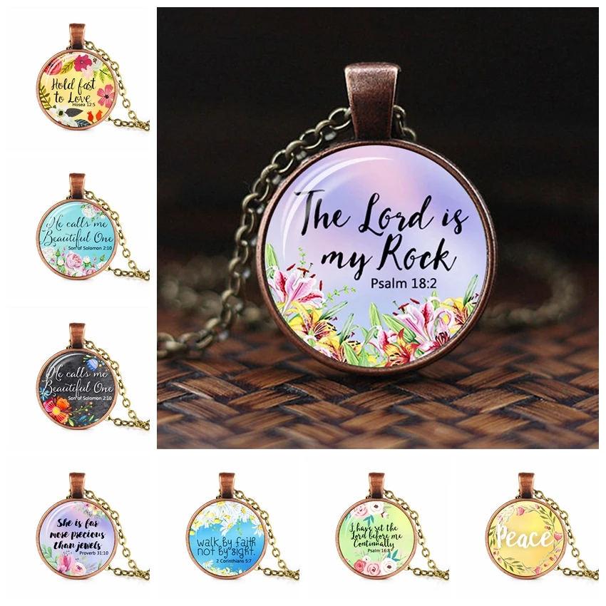 Все вещи возможны если вы верите цитата письмо ожерелье стеклянный купольный