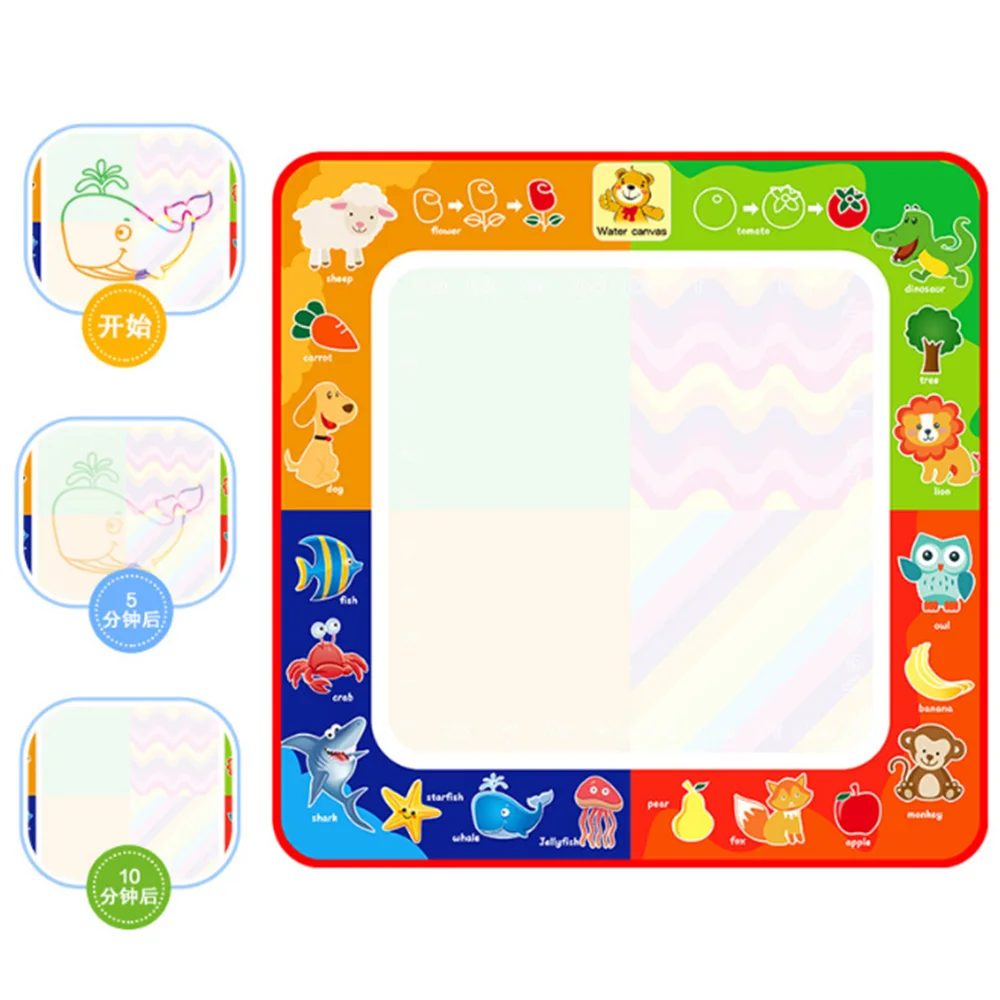 60*80 см Коврик для рисования водой коврик с волшебной ручкой доска детский ковер