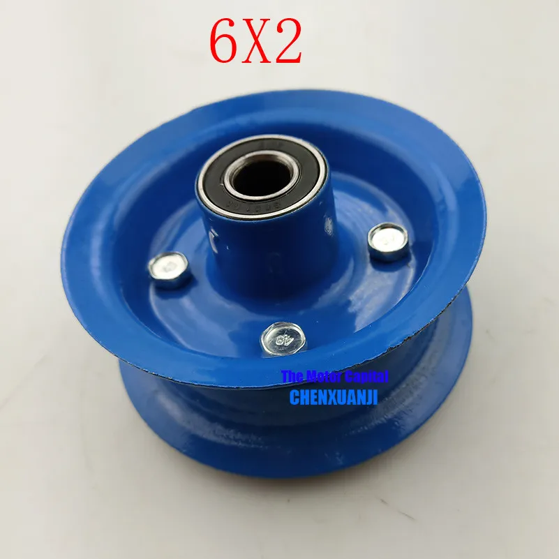 6-inch pneumatic alloy wheel hub for 6X2 directional tyre&amp tube fits flat car shopping mall trolley dining casters | Автомобили и