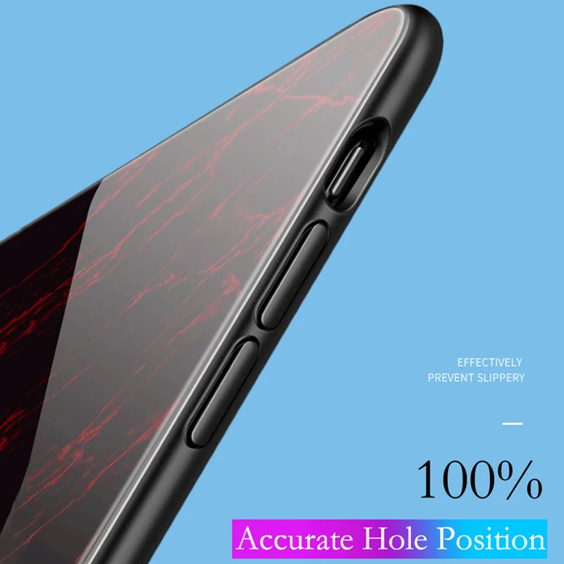 Мраморный стеклянный чехол для телефона Samsung Galaxy S7 Edge S8 S9 S10 Plus A10 A20 A30 A50 A70 A6 A8 A7 A9 2018