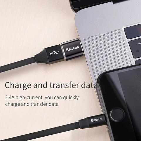 Адаптер Baseus USB-Type C OTG USB-C «папа» на Micro USB Type-c «мама» для Macbook Samsung S20 USBC OTG Разъем
