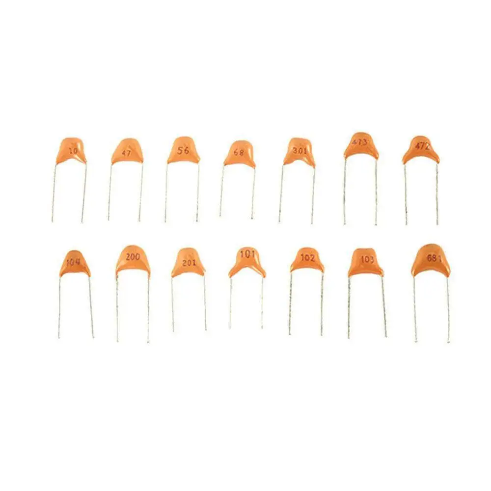 450 шт керамический конденсатор Ассортимент коробка набор диапазон 15 Значение