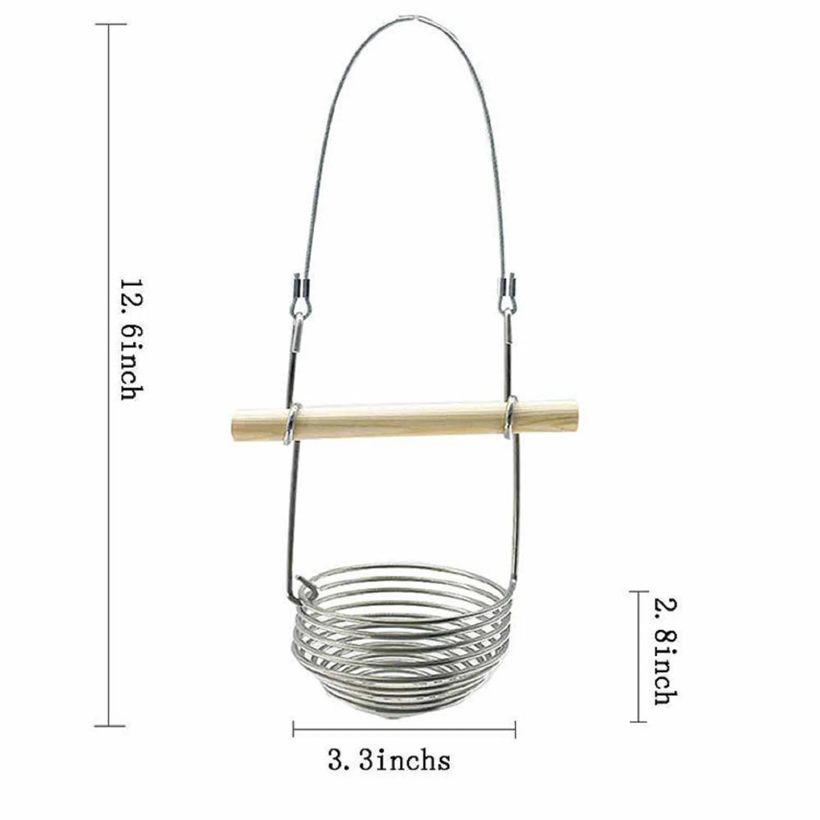 

Garden Decoration Outdoor Hanging Stainless Steel Bird Feeder Outdoor Hanging Feeder For Wild Bird dcoration de jardin